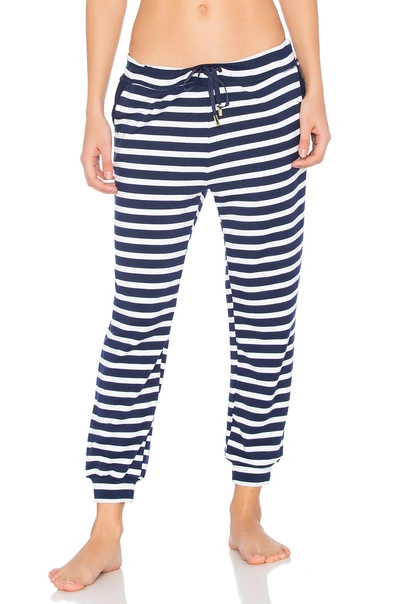 Beyond Yoga X Kate Spade Relaxed Sweatpant In Navy.  In Sailing Stripe