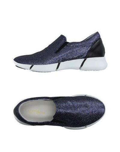 Shop Elena Iachi Sneakers In Dark Blue