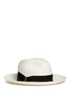 BORSALINO 'Extra Fine' grosgrain bow straw Panama hat