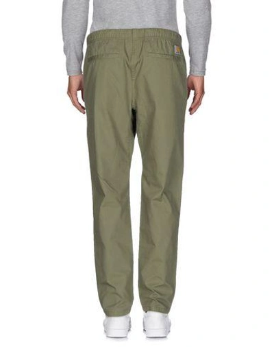 Shop Carhartt Casual Pants In Military Green