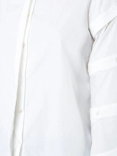 Shop Juan Hernandez Daels Hemd Mit Gestuften Ärmeln In White