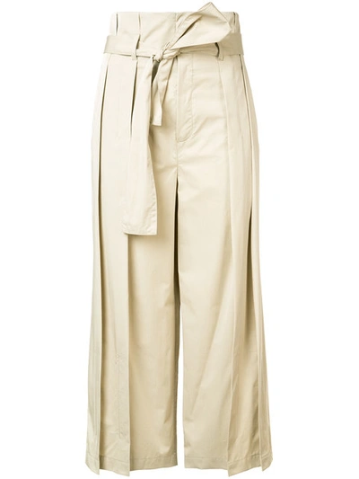 Tome Cropped Trousers - Neutrals