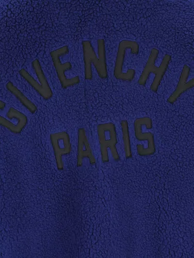 Givenchy Wool Blend Jacket In Blue