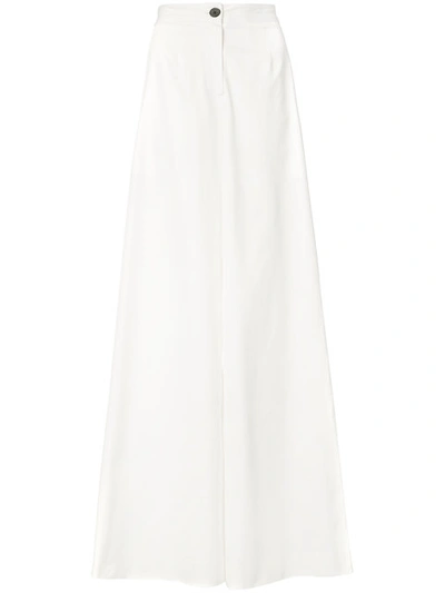 Tome Flared Trousers - White
