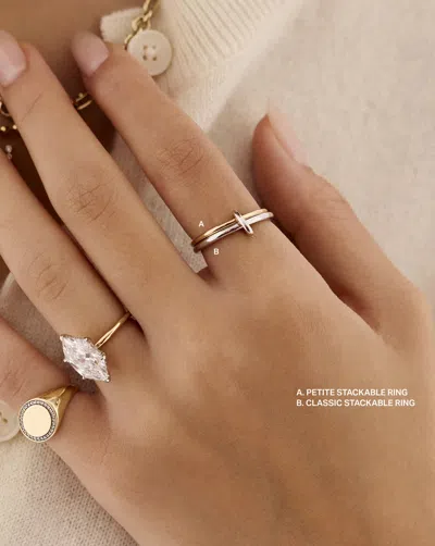 Ring Concierge Petite Stackable Ring In Gold