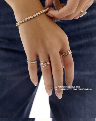 Ring Concierge Petite Stackable Ring In Gold