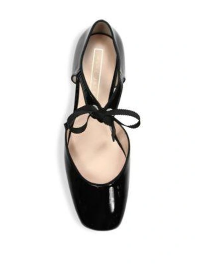 Shop Marc By Marc Jacobs Alyssa Leather D'orsay Ballet Flats In Black