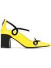 FABRIZIO VITI pointed trimmed pumps,LEATHER100%