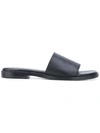 DKNY Lani slip-on flat sandals,LEATHER100%