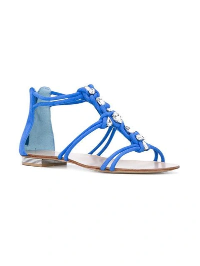 Shop Le Silla Crystal Embellished Sandals