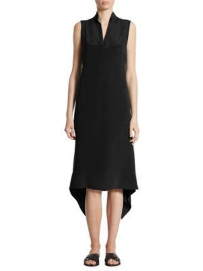 Shop Akris Punto Back Tail Shirtdress In Black