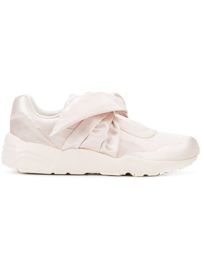 Puma Bow Trainers In Pink Tint