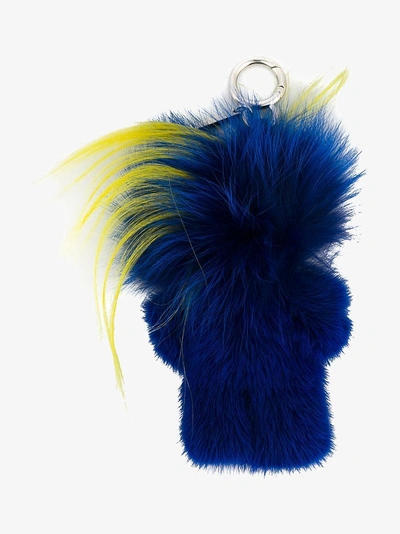 Shop Fendi Ladies Blue Adorable Rumi Bug-kun Bag Charm