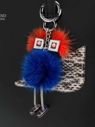 Shop Fendi Chick Bag Charm In Blue