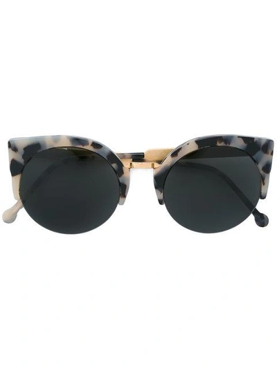Shop Retrosuperfuture Puma Printed Sunglasses In Metallic