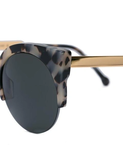 Shop Retrosuperfuture Puma Printed Sunglasses In Metallic