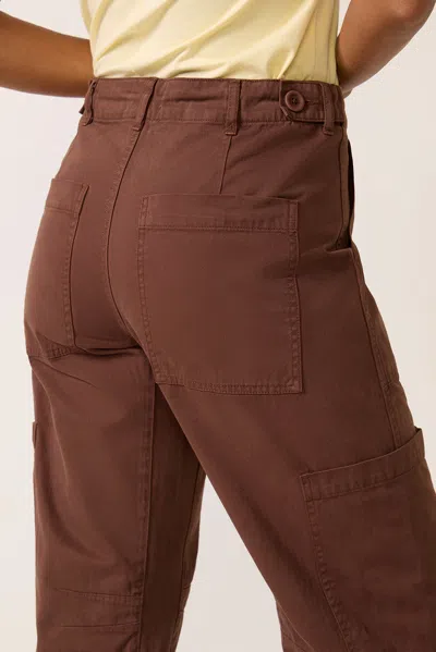 Pistola Sabrina Curved Utility Pants Lindt In Brown | ModeSens