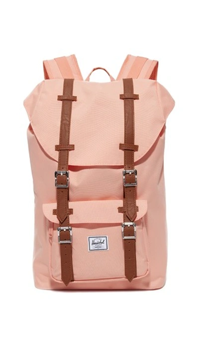 Herschel Supply Co Little America - Mid Volume Backpack In Apricot Blush
