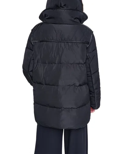 Halston Down Jacket In Blue