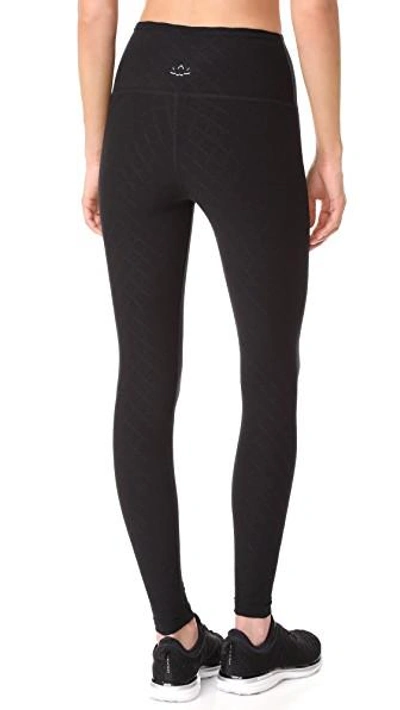 Shop Beyond Yoga Can't Quilt You High Waisted Long Leggings In Jet Black