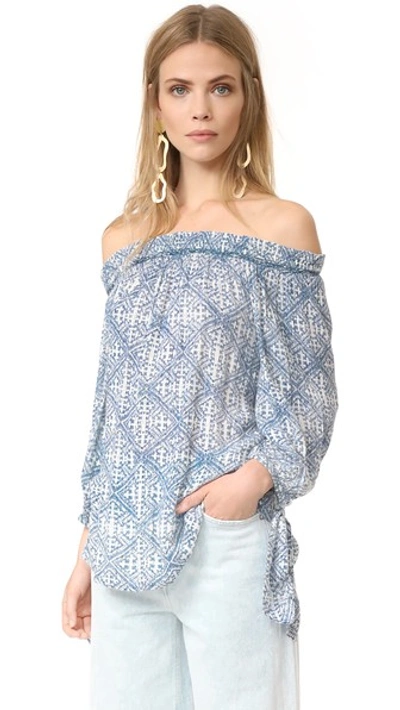Christophe Sauvat Collection St. Maria Top In Blue