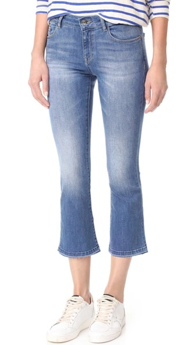 Dl1961 1961 Lara Instasculpt Cropped Flare Jeans In Crown