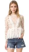 ENDLESS ROSE EMBROIDERED LACE TOP