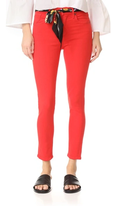 Agolde Sophie High Rise Cropped Jeans In Glow