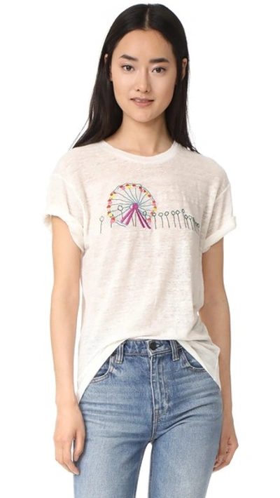 Banner Day Ferris Wheel Tee In Bone