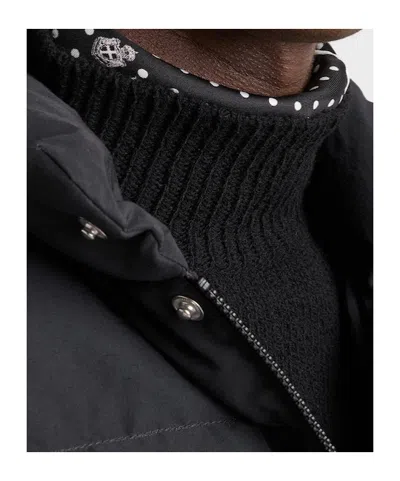 Prada Technical Fabric Down Vest In Black