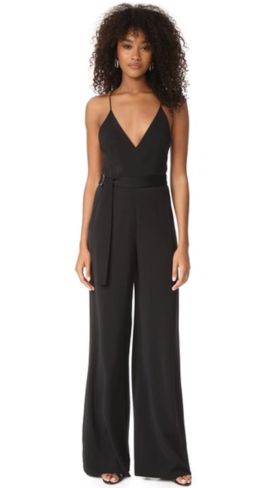 Alexis Zaylee D-ring Belted Camisole Jumpsuit, Black