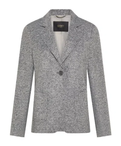 Seventy Single-breasted Jacket In Gray