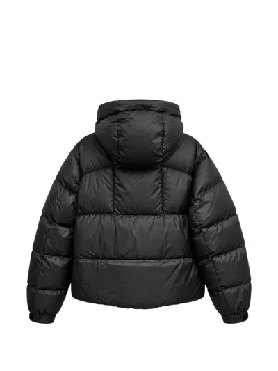 Goldwin Crystallite Pertex® Quantum Grid-quilted Down Jacket In Black