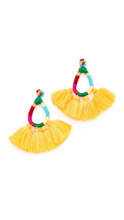 All Things Mochi The Hallu Earrings In Yellow