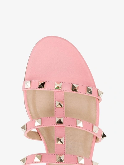 Shop Valentino Rockstud Flat Sandals