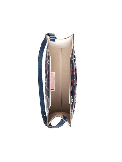 GUCCI GUCCI GUCCIGHOST LEATHER TOTE - BLUE 414476DSUCT12085542