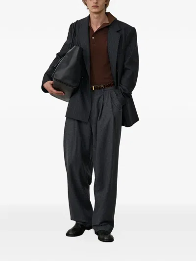 System Pinstriped Double-breasted Blazer In Black