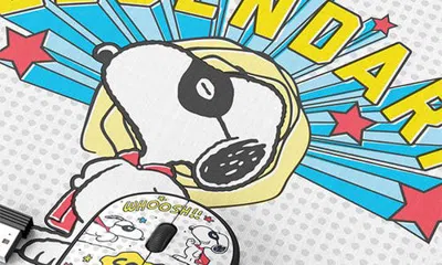 Peanuts Joe Cool Wireless Mouse & Mouse Pad Set In White | ModeSens