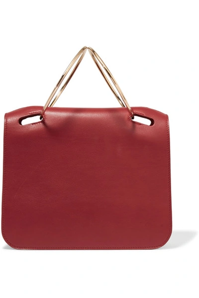 Roksanda Neneh Small Leather Tote In Rust