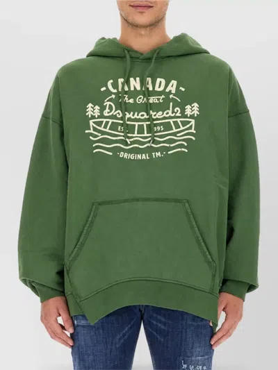 Dsquared2 Dsquared Men Sweatshirt With Logo In Green