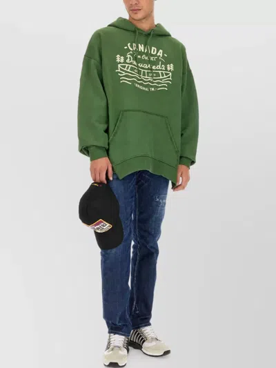 Dsquared2 Dsquared Men Sweatshirt With Logo In Green