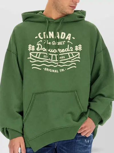 Dsquared2 Dsquared Men Sweatshirt With Logo In Green
