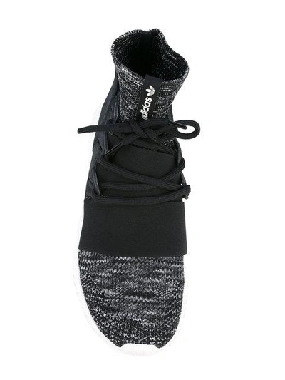 Shop Adidas Originals Tubular Primeknit Sneakers In Black