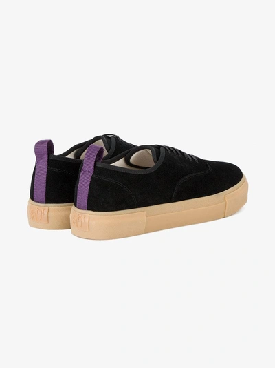 Shop Eytys Black Suede Gum Mother Sneakers