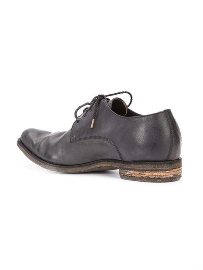 Shop A Diciannoveventitre Distressed Derby Shoes In Brown