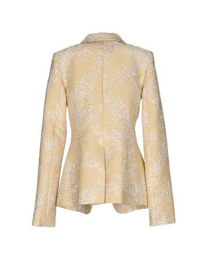 Shop Francesca Piccini Blazers In Light Yellow