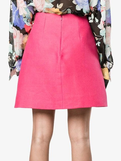 Shop Delpozo A-line Mini Skirt In Pink