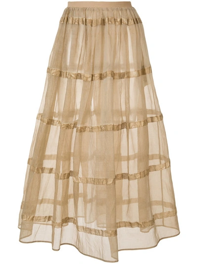 Uma Wang A-line Transparent Skirt
