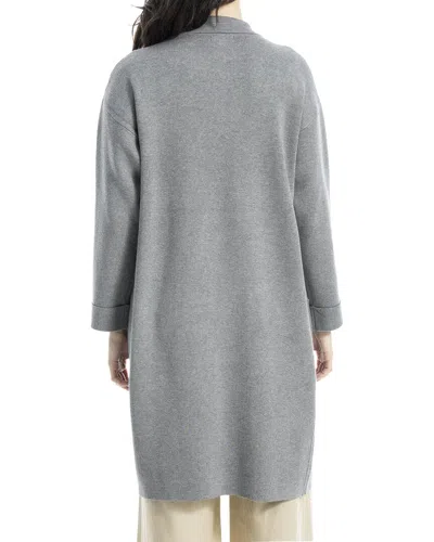 Max Studio Sweater Jacket In Gray