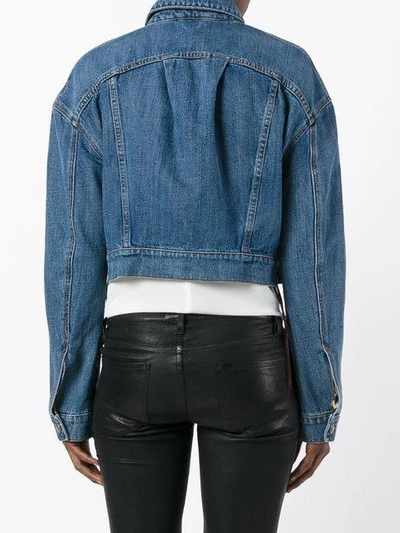 Shop Magda Butrym Denim Jacket In Blue